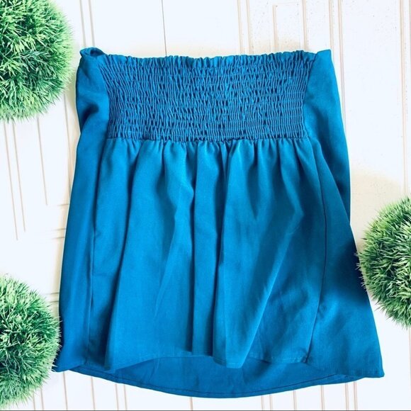 FINAL TOUCH Green emerald mini summer skirt  size small - Picture 5 of 5